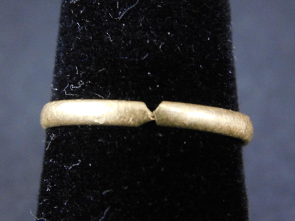 10K Yellow Gold Wedding Band - Size 10 - Been Cut - 1.67 Grams - 2