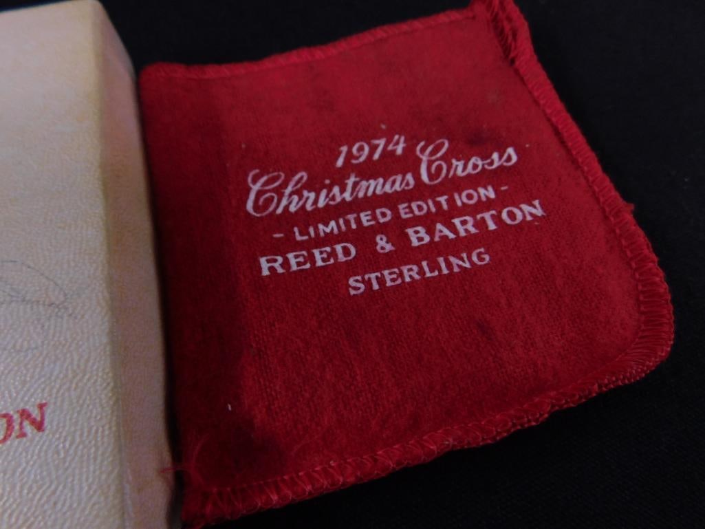 Sterling Silver - 1974 Reed and Barton Cross Ornament - 19.5 Grams - 5
