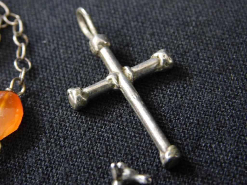 Sterling Silver - Misc. Jewelry - Necklace Chain is Silver Pendant Is Not - 10 Grams - 8
