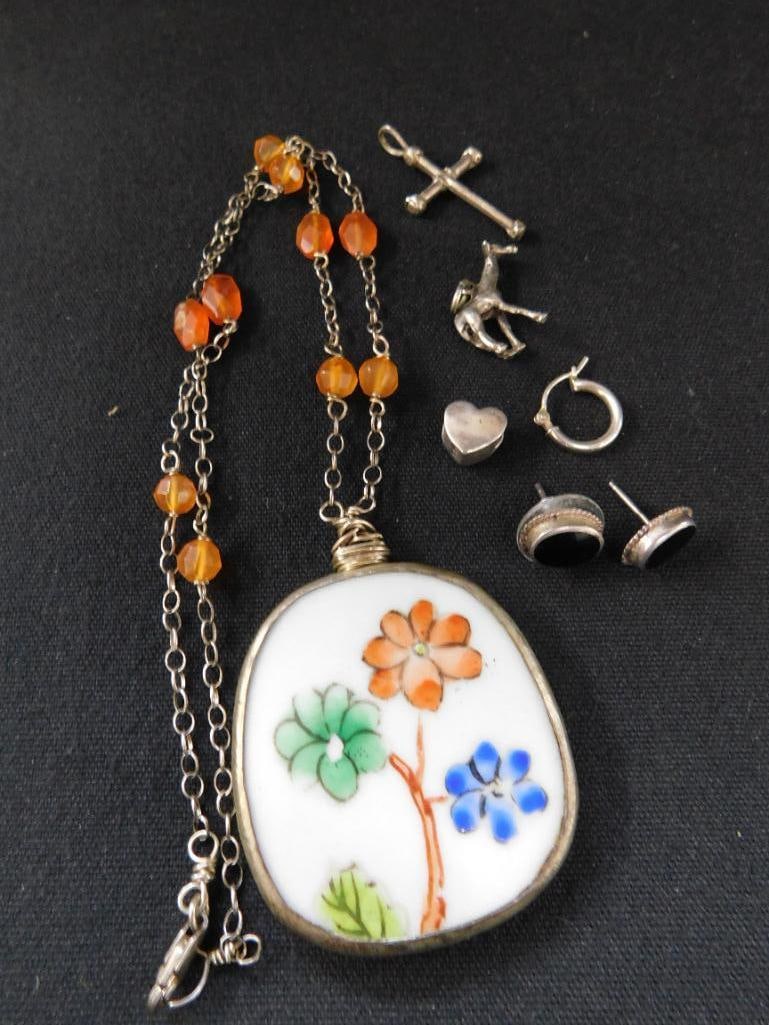 Sterling Silver - Misc. Jewelry - Necklace Chain is Silver Pendant Is Not - 10 Grams - 9