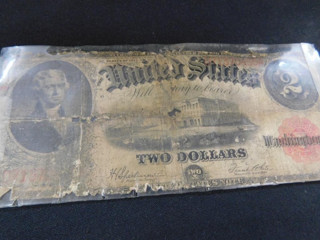 1917 US Currency $2 Bill - 11