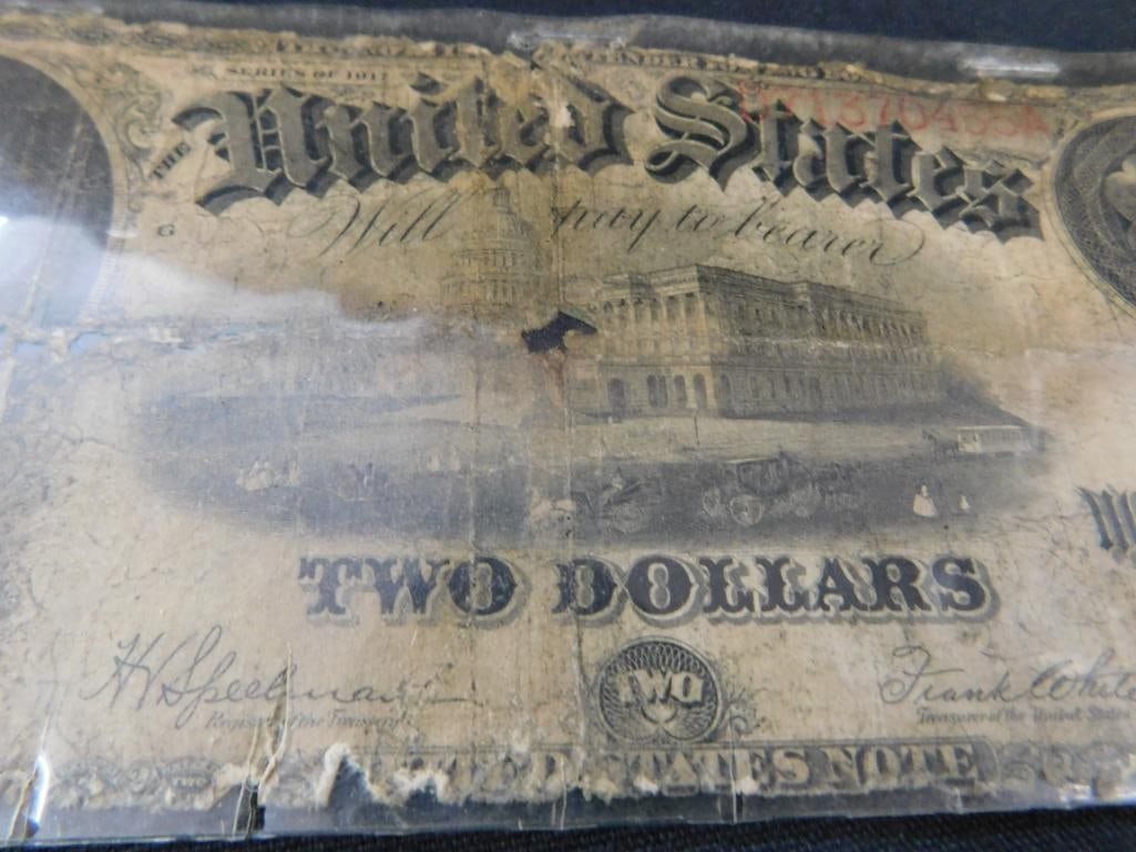 1917 US Currency $2 Bill - 3