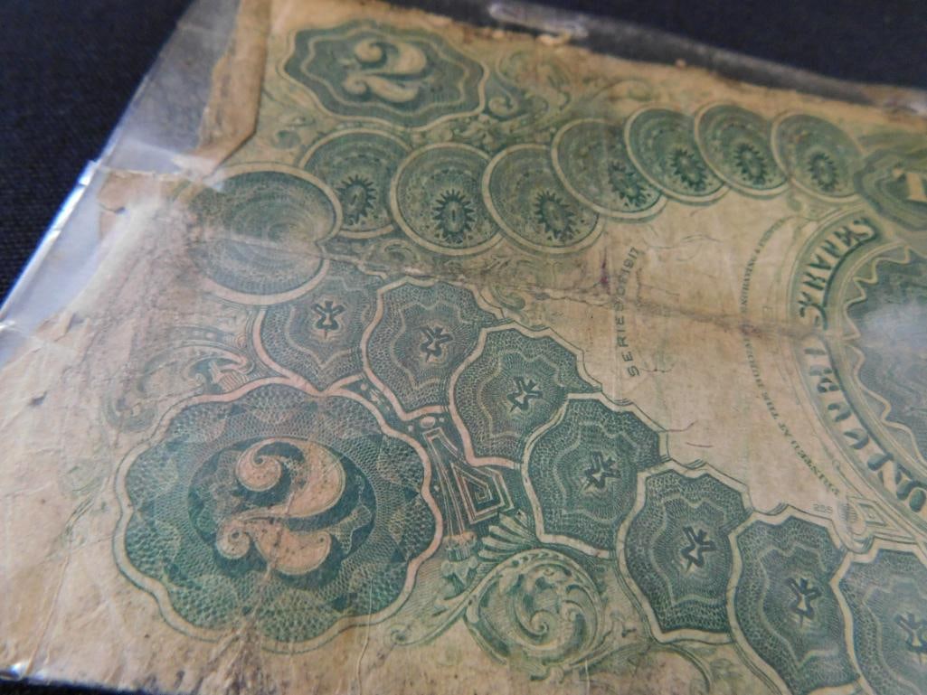 1917 US Currency $2 Bill - 8