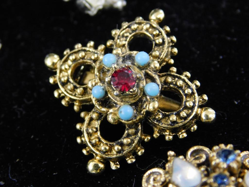Tray Lot of Misc. Costume Jewelry with Compact - 4