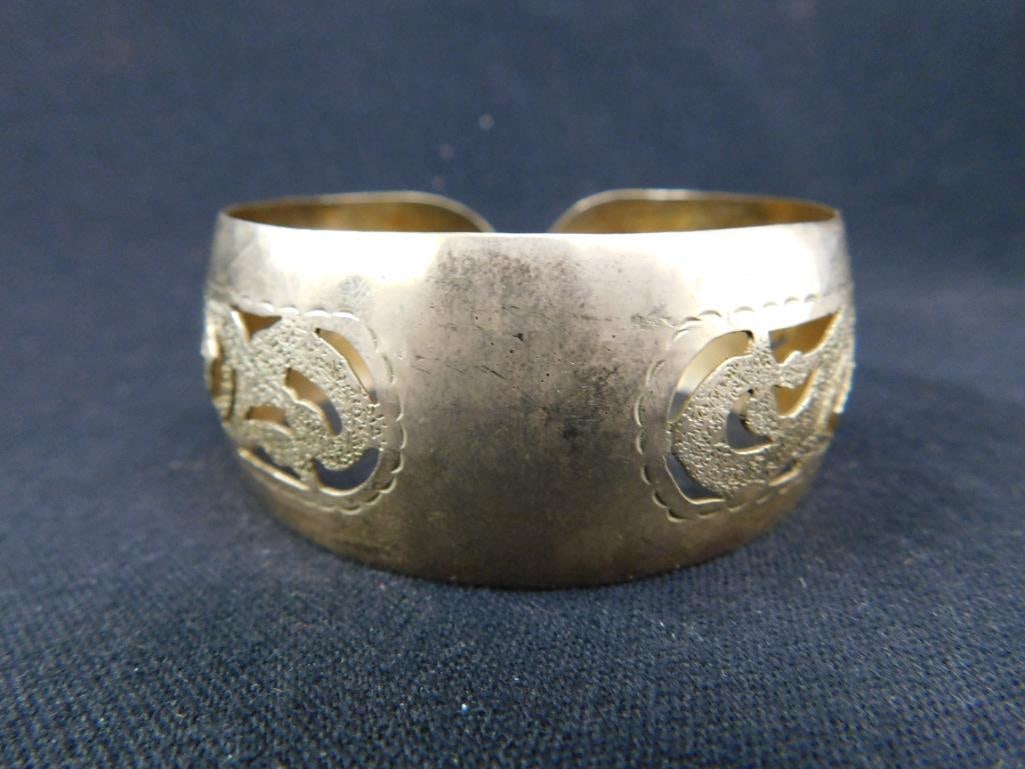 10K Yellow Gold Cuff Bracelet - 22.35 Grams - 6
