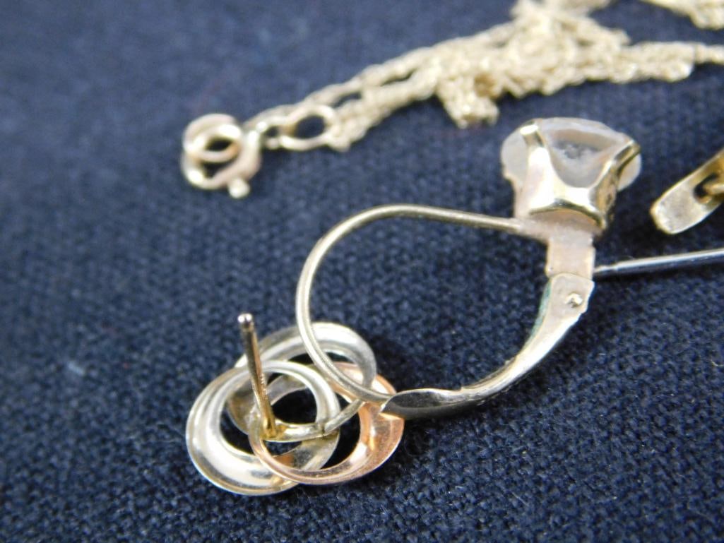 10K Gold - Scrap and Single Earrings - 5.1 Grams TW - 4