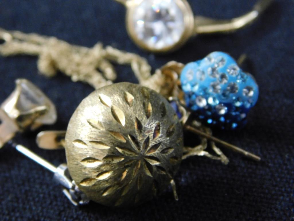 10K Gold - Scrap and Single Earrings - 5.1 Grams TW - 5