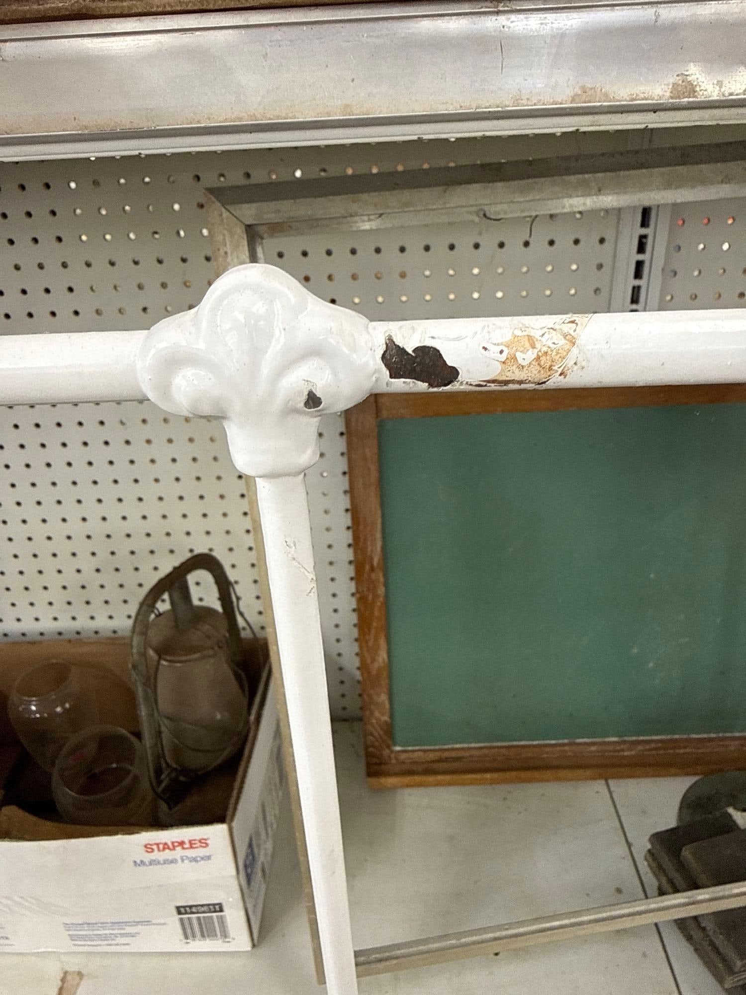 King size wrought iron bed frame - 4
