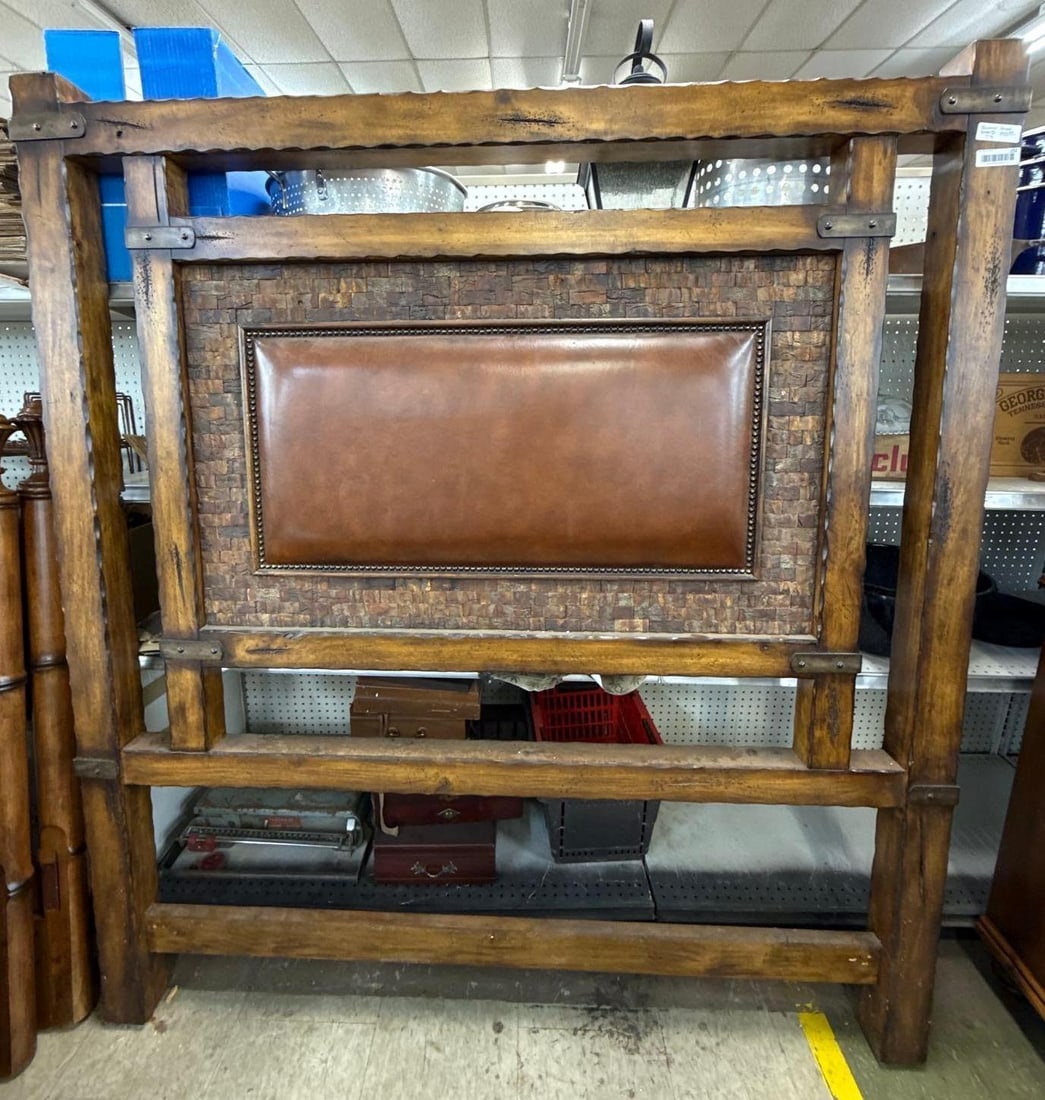 Queen size headboard: 75" Tall