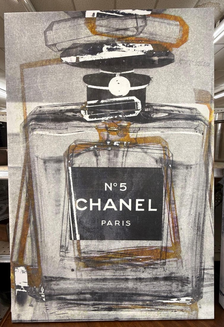Chanel Paris transfer print artwork: 45" x 30"