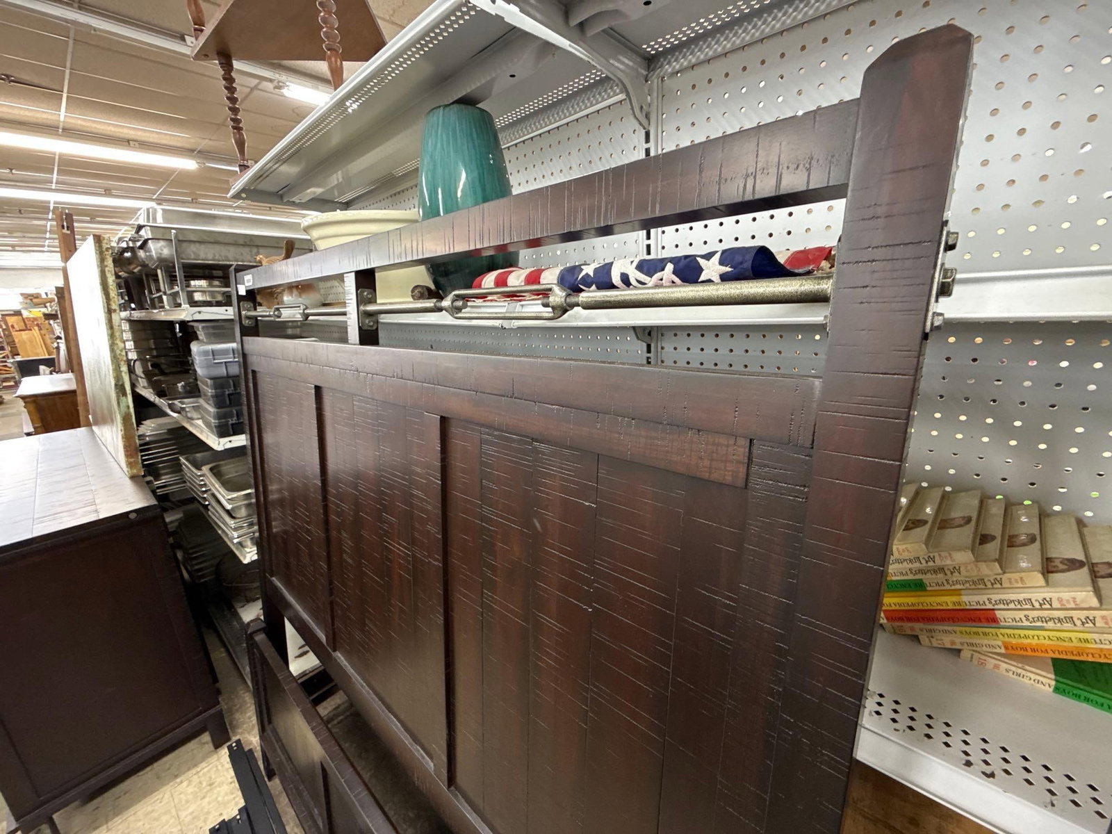 Havertys queen size industrial bed - 2