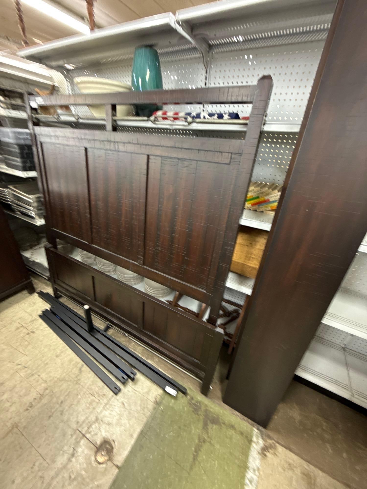 Havertys queen size industrial bed - 3