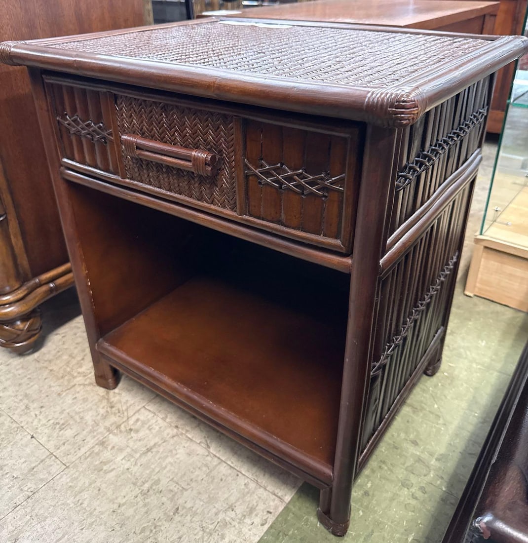 modern nightstand: 24" x 22" x 18"