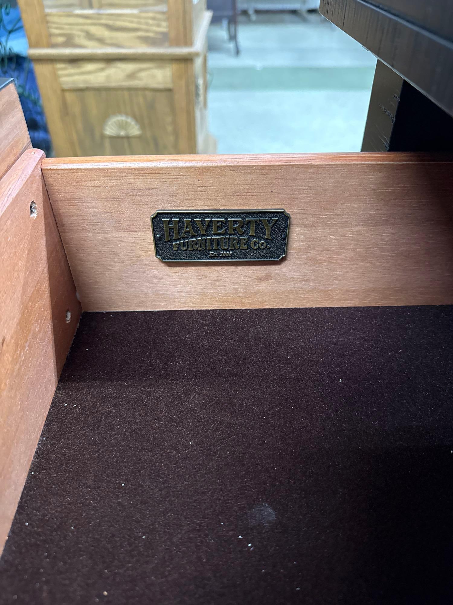 pair of Havertys 3 drawer nightstands - 3