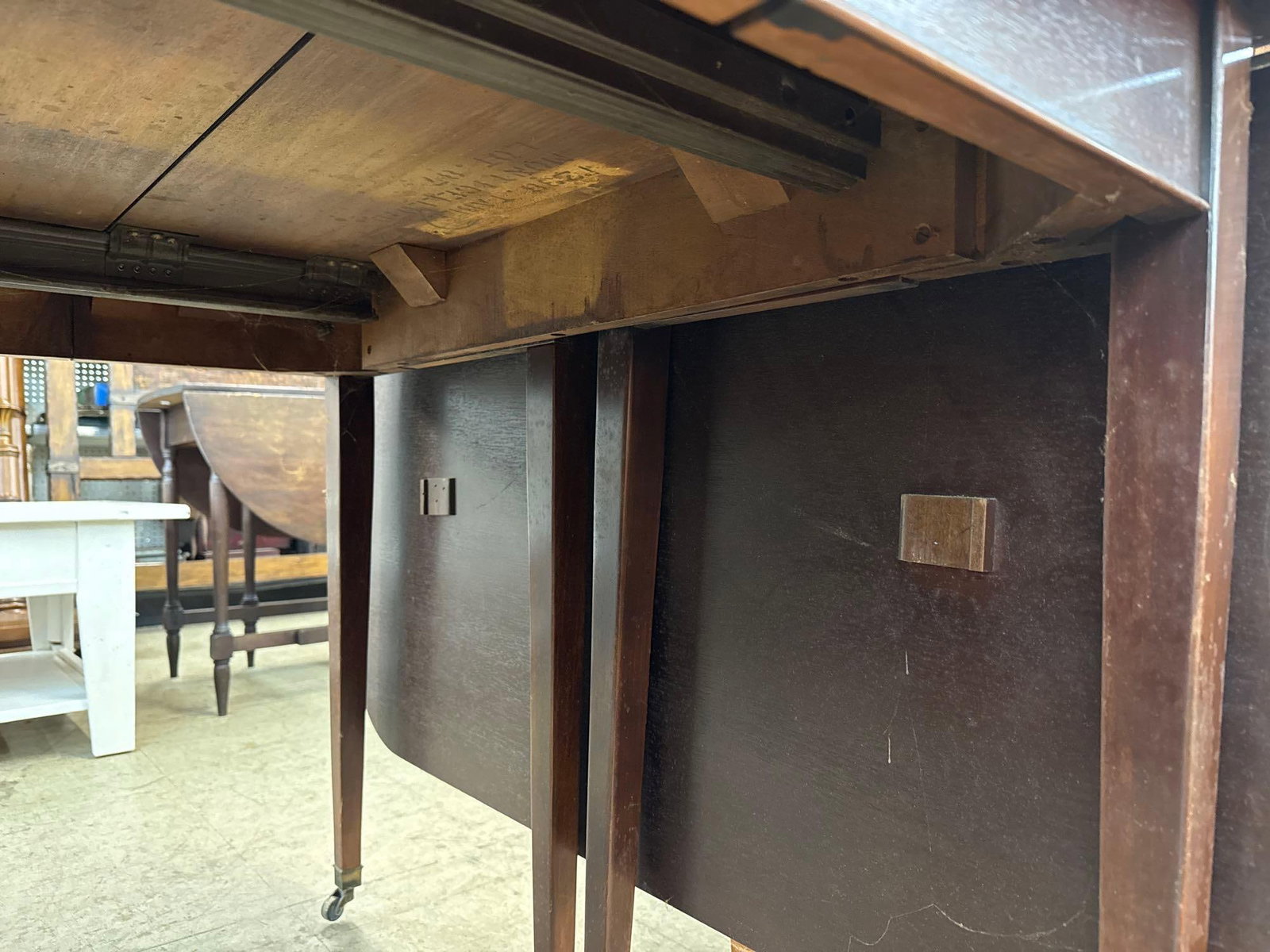 Mahogany Drop leaf table - 5