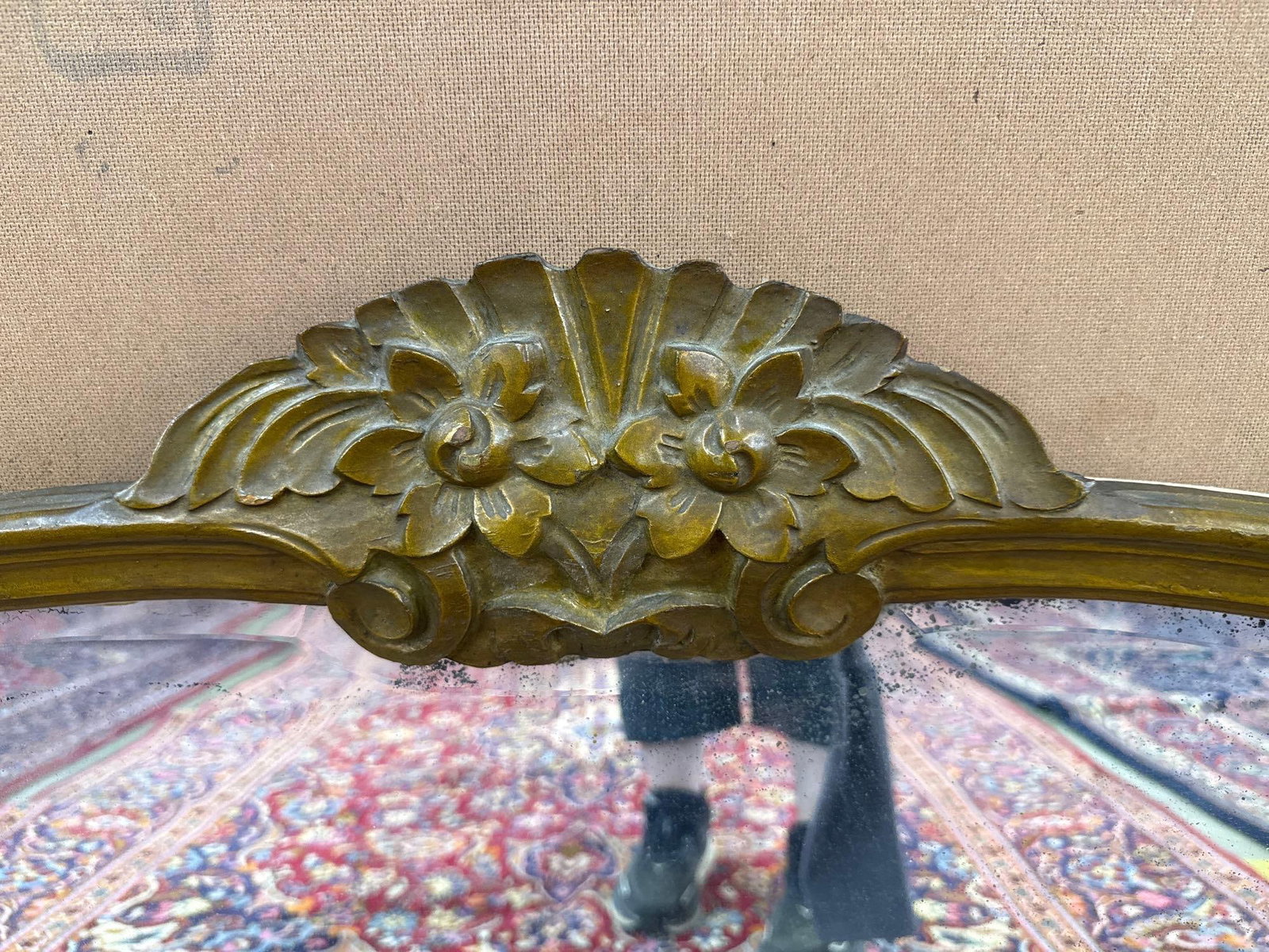 vintage bevel edged mirror - 3