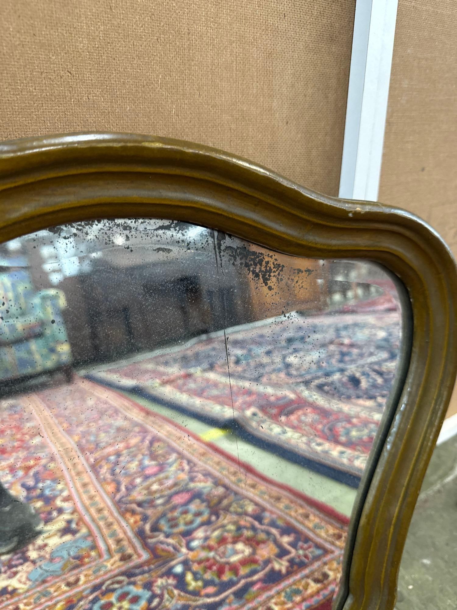 vintage bevel edged mirror - 4