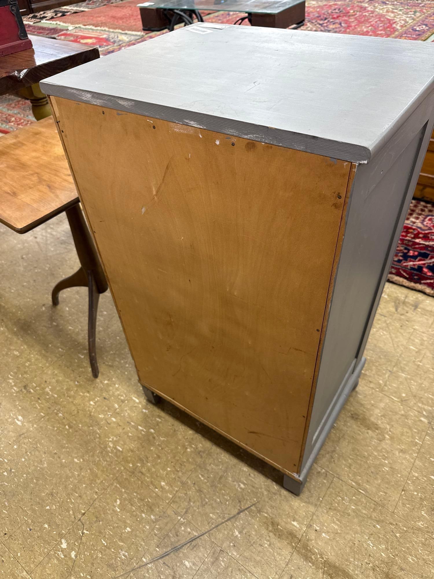 painted four drawer wooden chest - 4