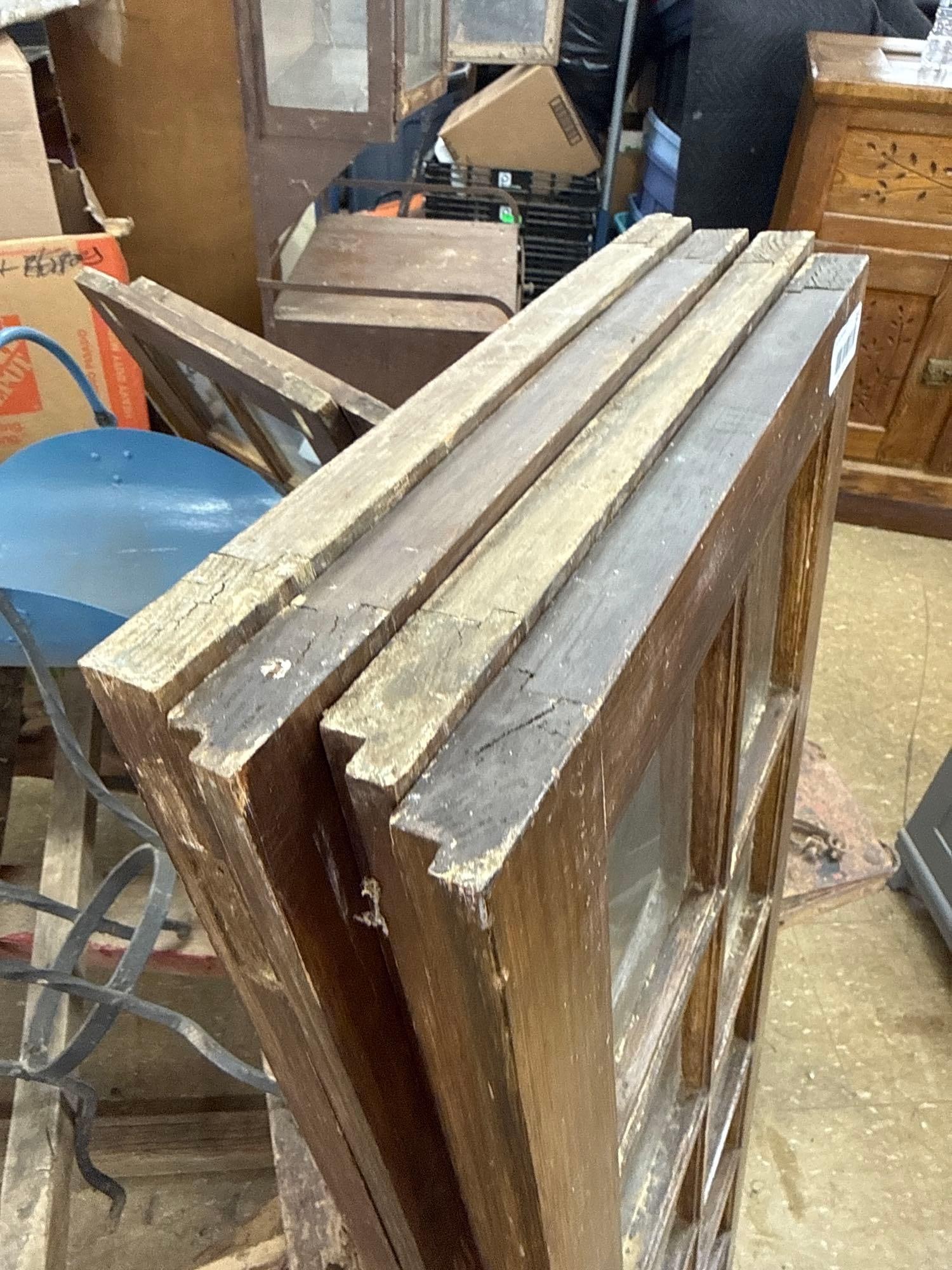 lot of four glass paned doors - 3