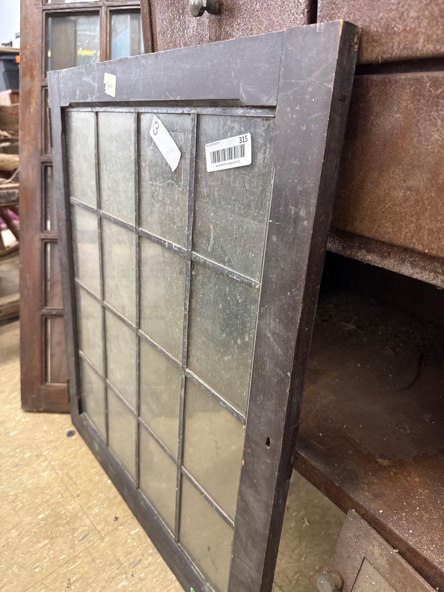 Single leaded glass pane door - 2