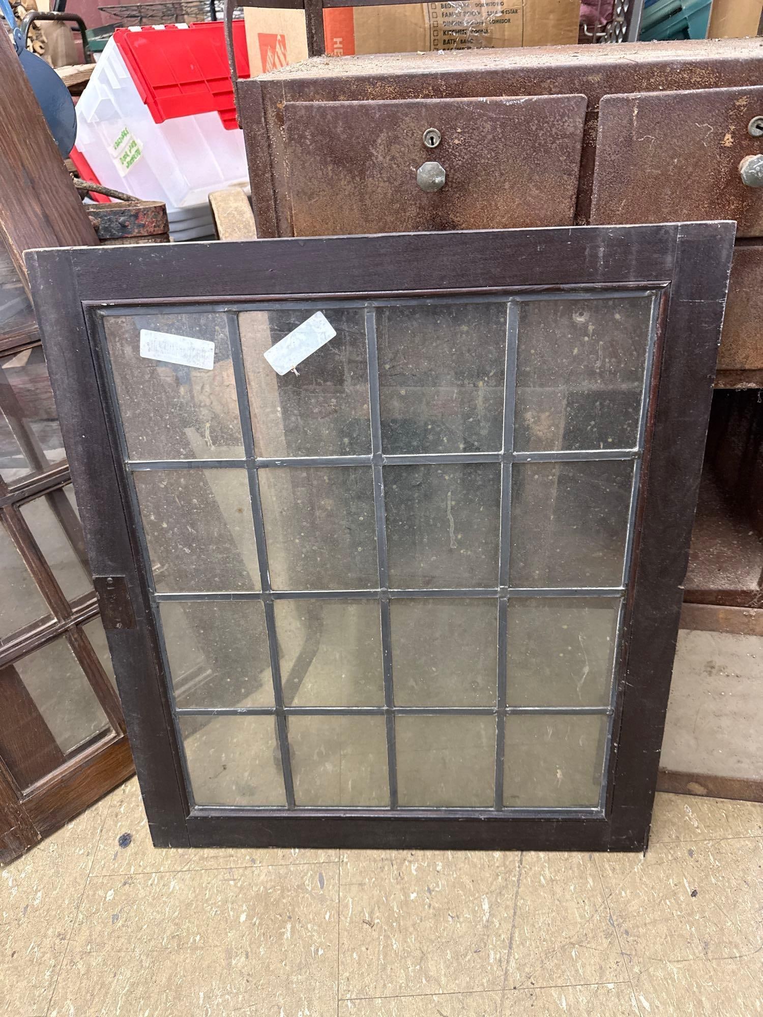 Single leaded glass pane door - 3