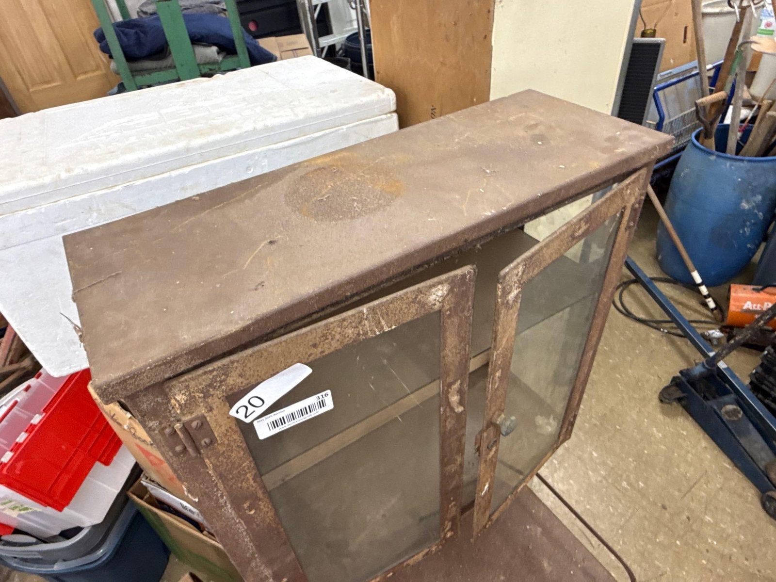 vintage medical cabinet as is - 5