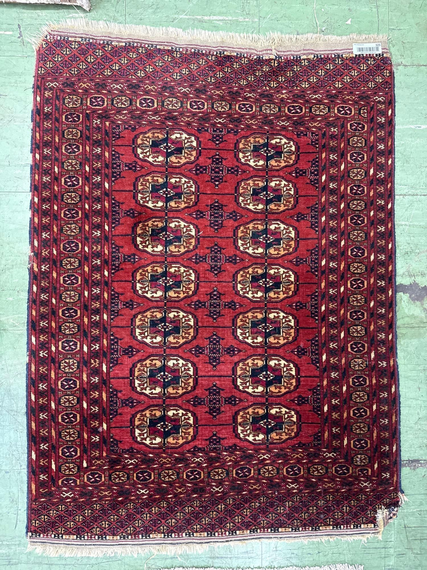 Bokara area rug 46" X 33": Wool, 46" by 33"