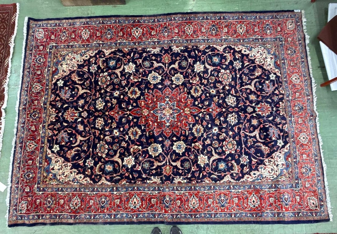 room size rug 10' x 7'4": Made in Iran, 10' x 7'4" wool over cotton