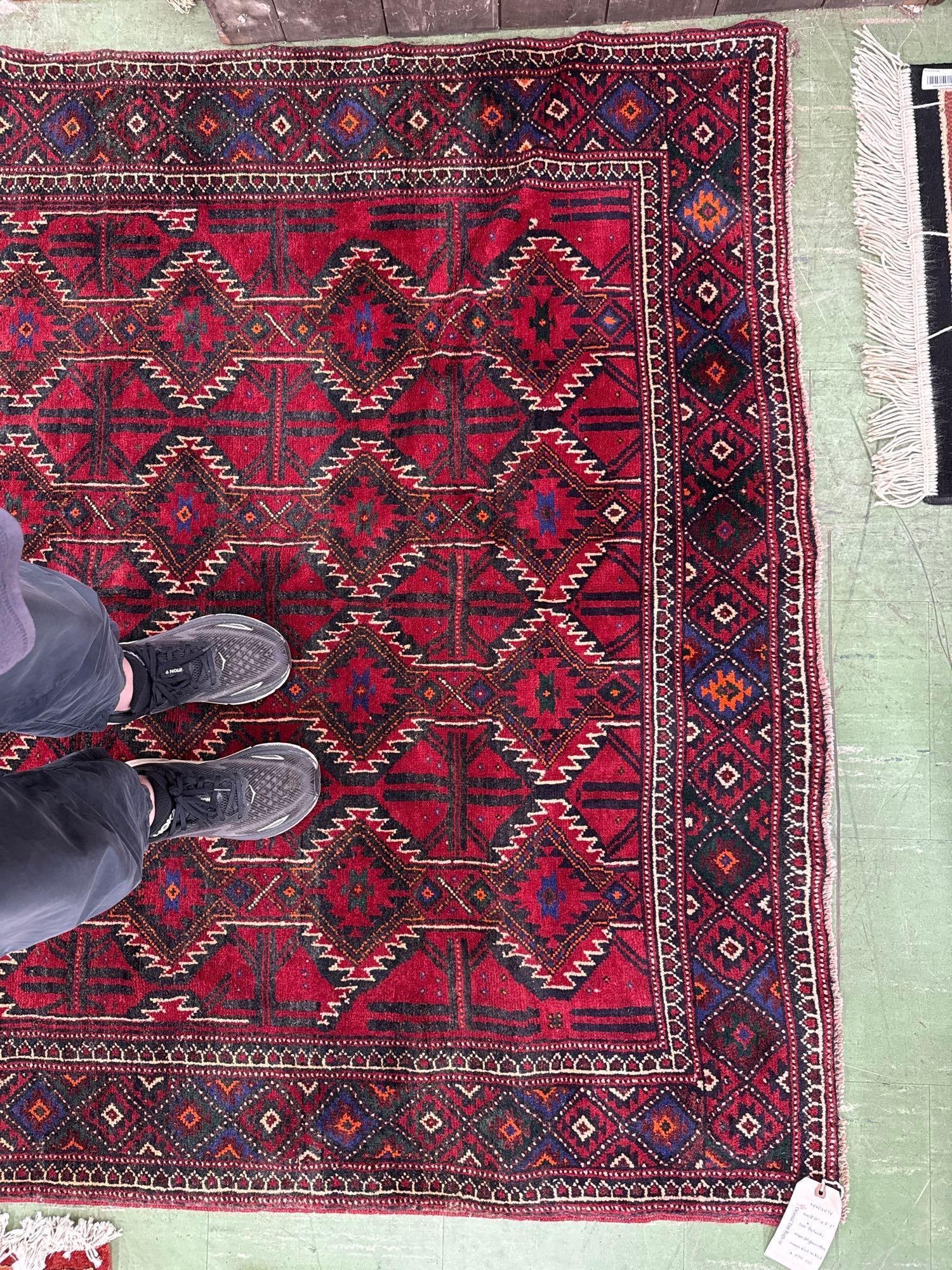 Baluchi Area rug 5'1" X 9'11" - 6