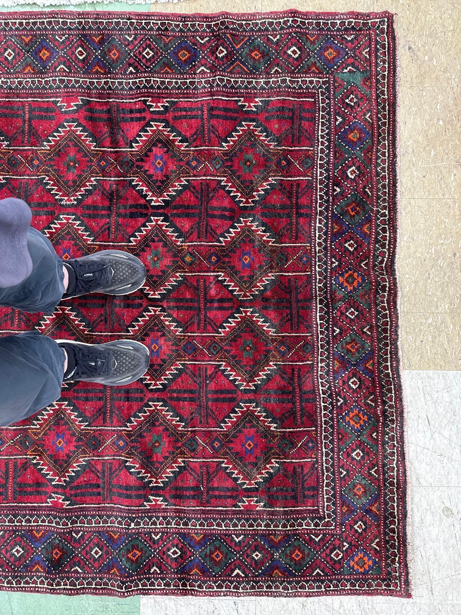 Baluchi Area rug 5'1" X 9'11" - 7