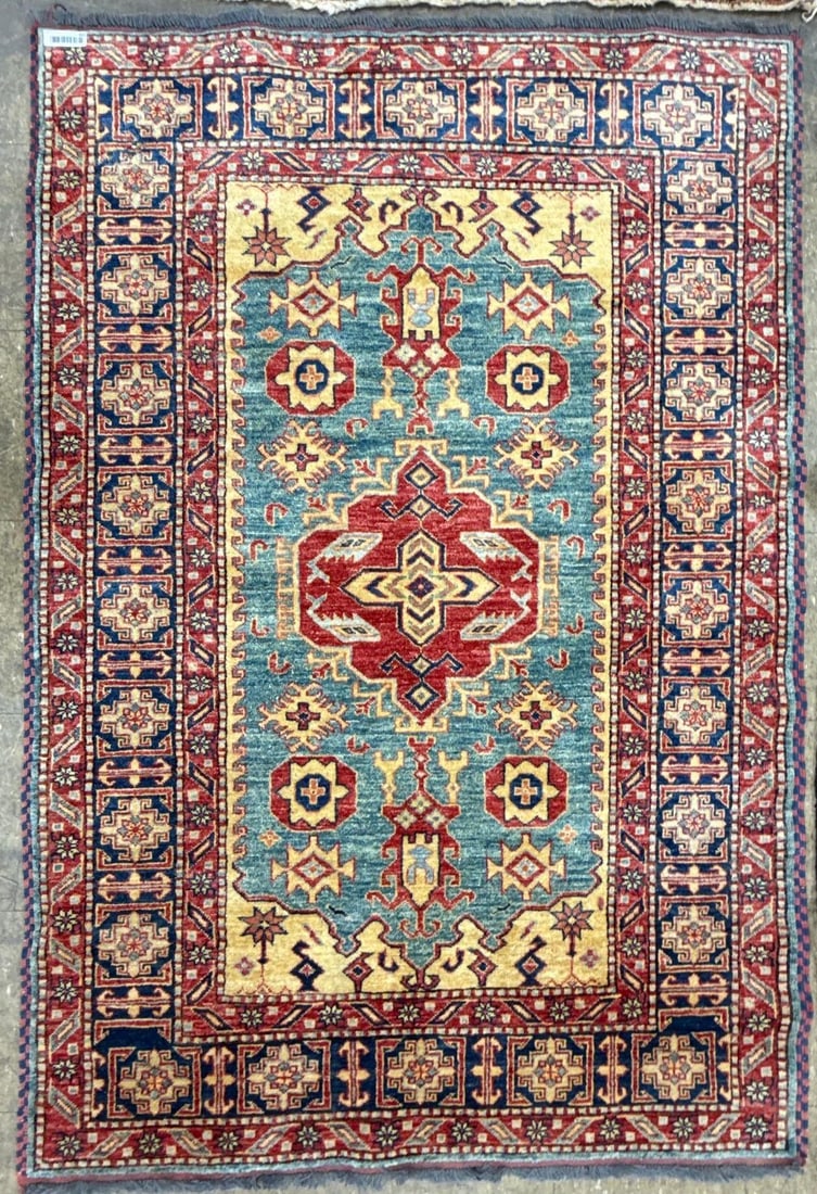Area size rug - 4'2" X 6'2": Wool,