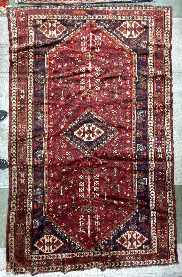 room size rug - 5'9"X 9'4": Wool on wool, made in Iran, , Shiraz