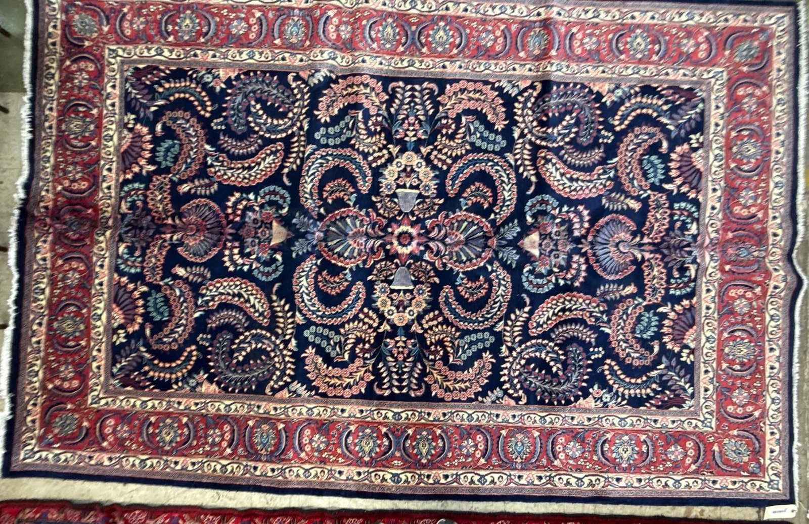 room size rug - 6'8" X 10': Wool on cotton, made in Iran, . Lylyan