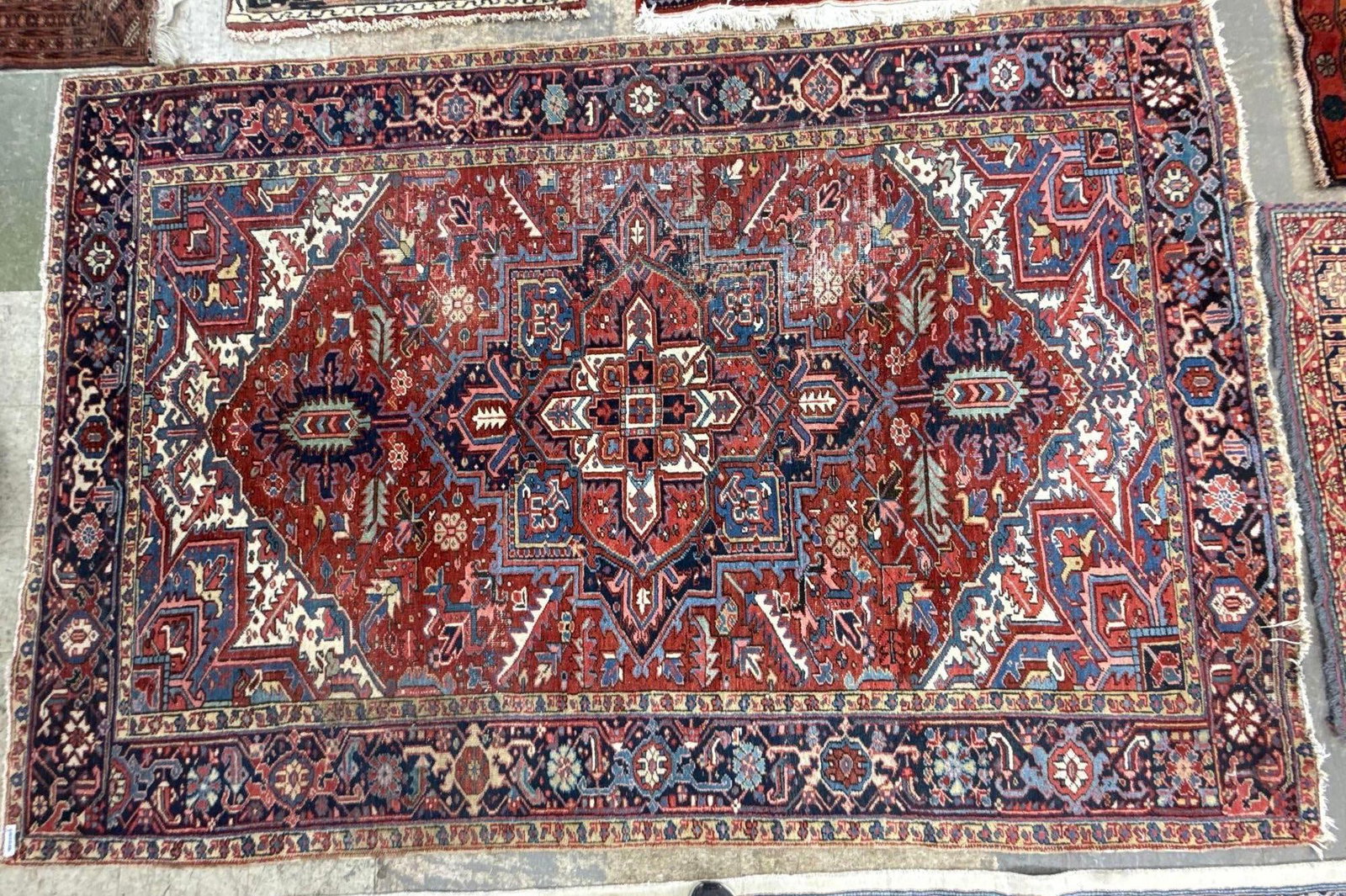 large area rug - 6'7" X 10'1": wool, made in Iran.