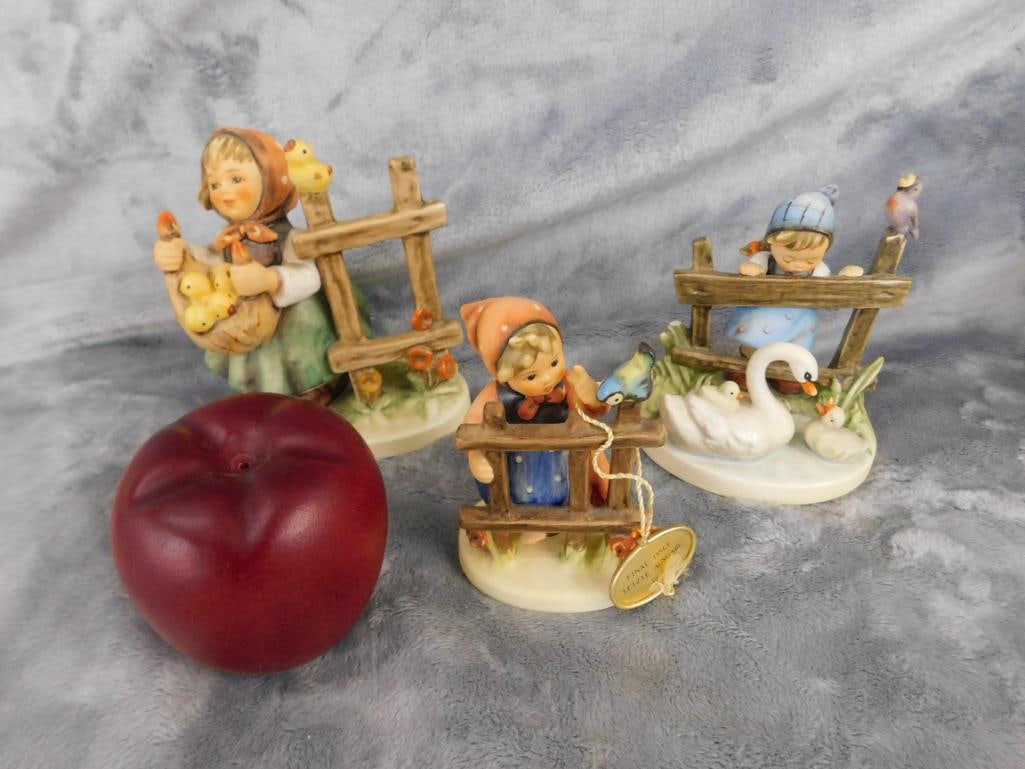 Goebel - M.I. Hummel - 3 Pieces - #774 "Feathered Friends" - #829 "Signs of Spring" - 15