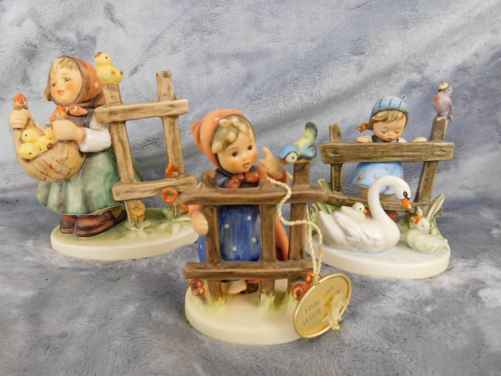 Goebel - M.I. Hummel - 3 Pieces - #774 "Feathered Friends" - #829 "Signs of Spring" - 16