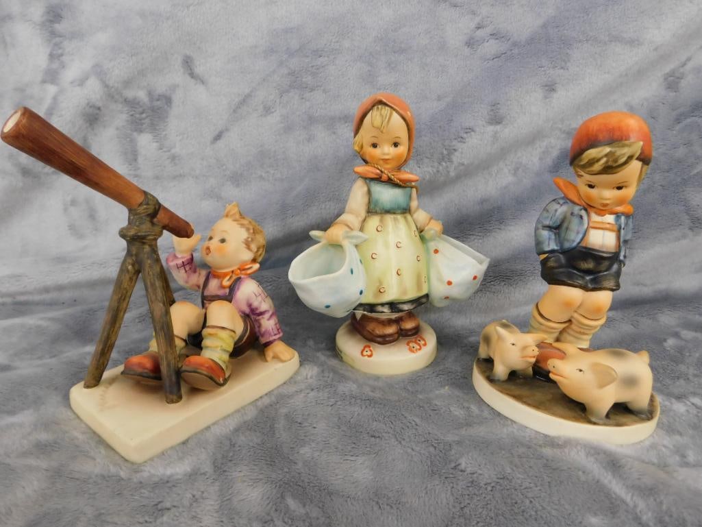Goebel - M.I. Hummel - 3 Pieces - #935 "Farm Boy" - #888 "Star Gazer" - 14