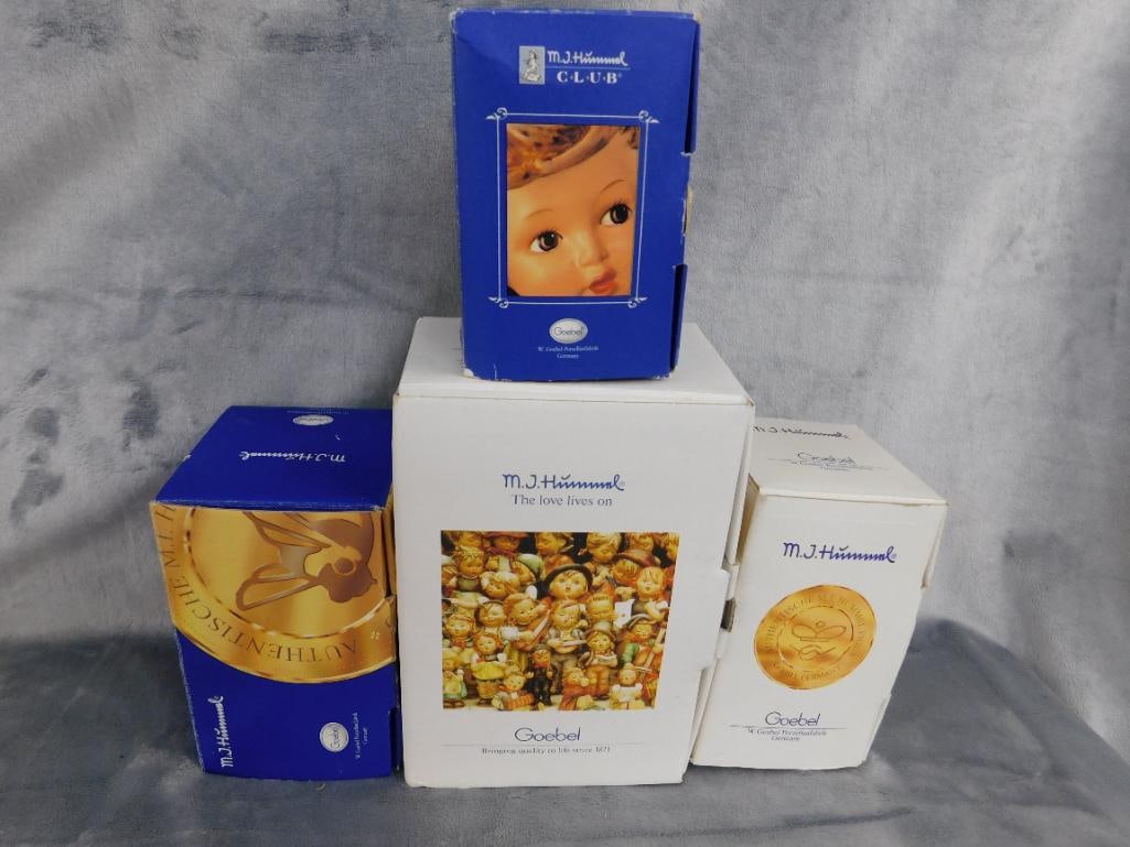 Goebel - M.I. Hummel - 4 Pieces - #1355 Pretzel Girl" - 425 "Baking Day - 16
