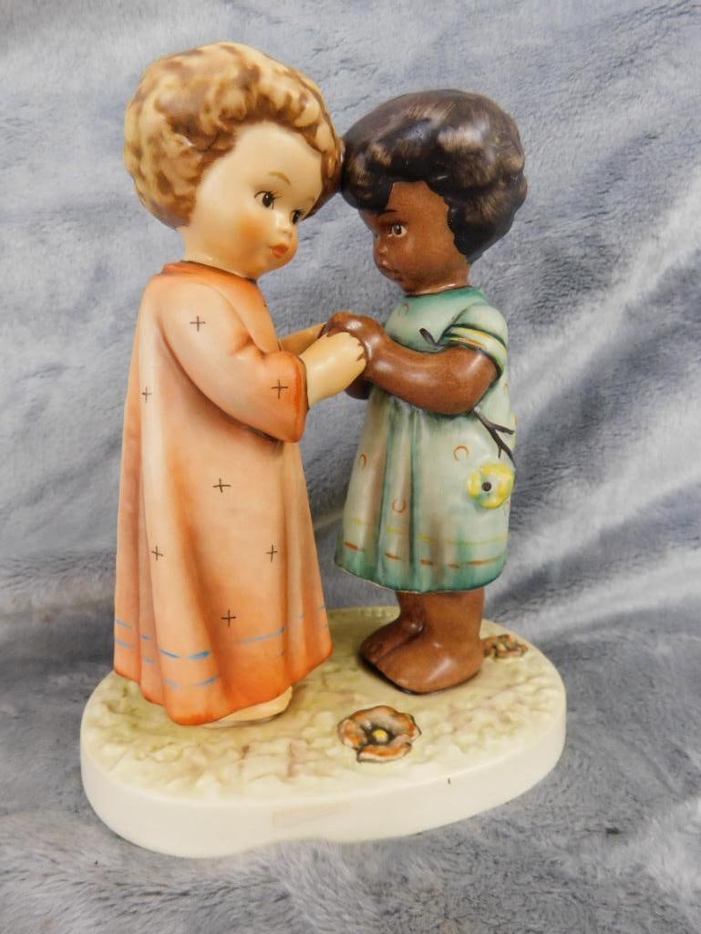 Goebel - M.I. Hummel - 2 Pieces - 1980 "The Love Lives On" - #102 Unicef "Friends Together" - 2