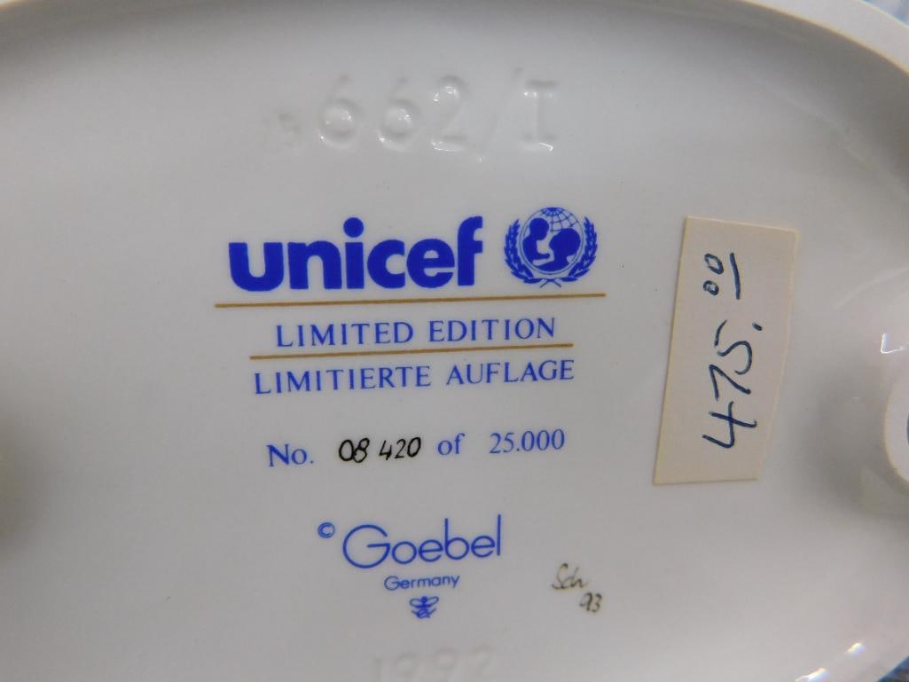 Goebel - M.I. Hummel - 2 Pieces - 1980 "The Love Lives On" - #102 Unicef "Friends Together" - 5