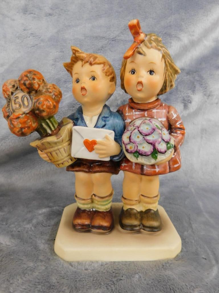 Goebel - M.I. Hummel - 2 Pieces - 1980 "The Love Lives On" - #102 Unicef "Friends Together" - 6