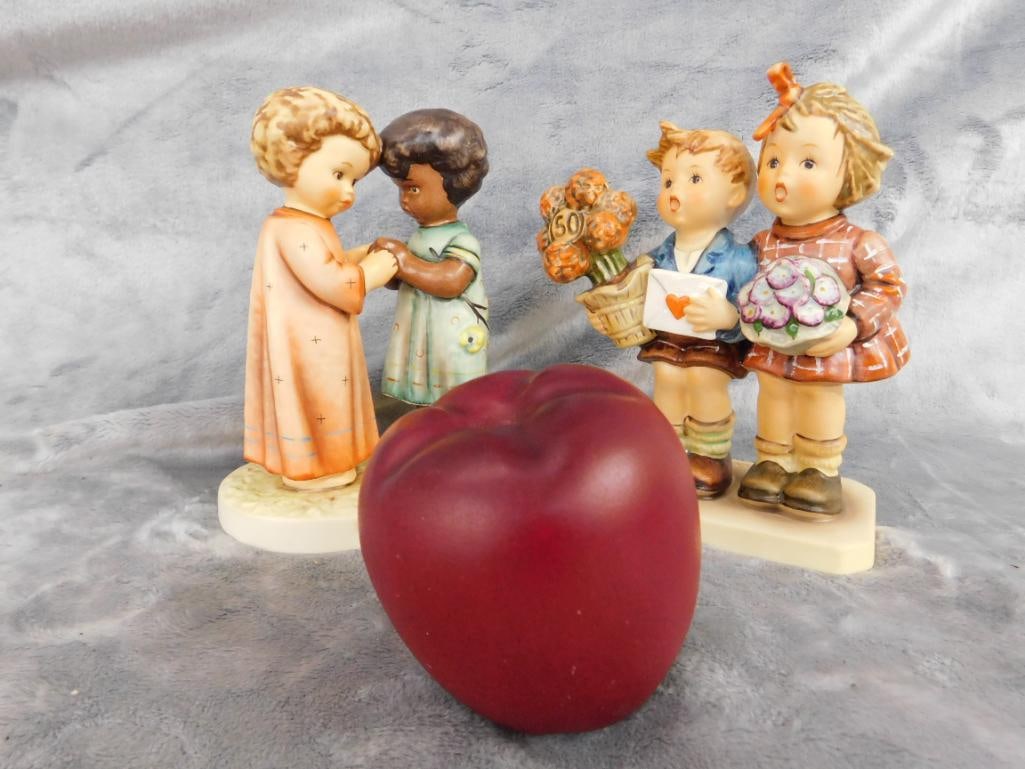 Goebel - M.I. Hummel - 2 Pieces - 1980 "The Love Lives On" - #102 Unicef "Friends Together" - 9
