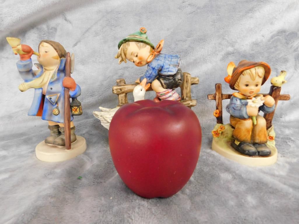 Goebel - M.I. Hummel - 3 Pieces - #195 "Barnyard Hero" - #15 "Hear Ye Hear Ye" - 11