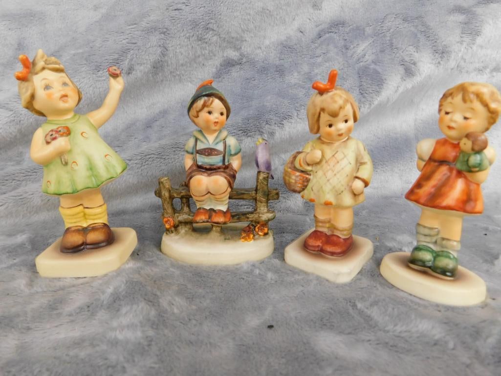 Goebel - M.I. Hummel - 4 Pieces - #111 " Wayside Harmony" - #2103 "Puppet Princess" - 16