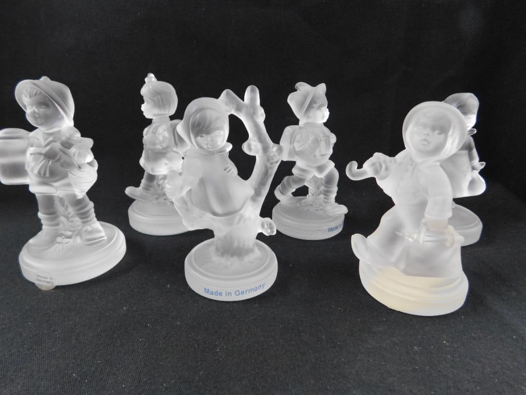 Goebel Crystal - M.I. Hummel - 6 Pieces - All About 3.5" Tall - 15