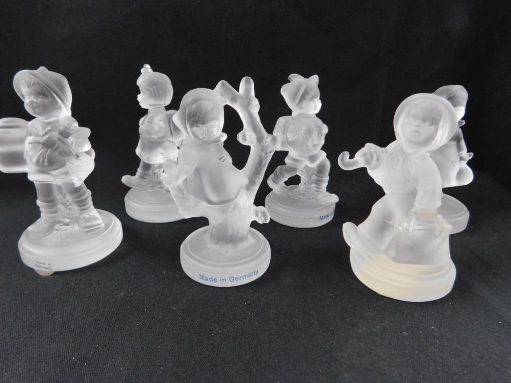 Goebel Crystal - M.I. Hummel - 6 Pieces - All About 3.5" Tall - 16