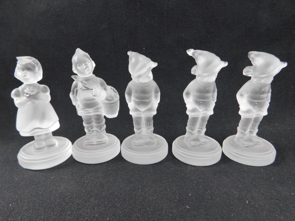 Goebel Crystal - M.I. Hummel - 5 Pieces - All About 3" Tall - 13