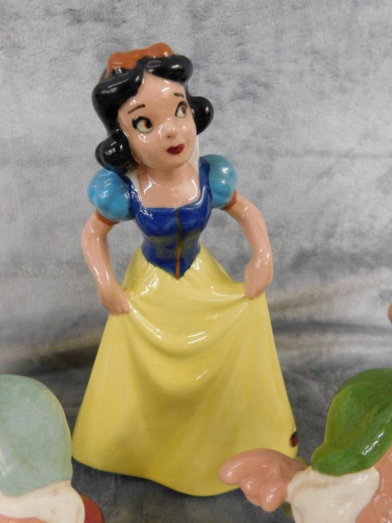 American Pottery Co. - Disney Snow White and The Seven Dwarfs" - 8 Pieces - 2