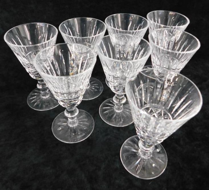 Waterford Crystal - 8-5" White Wine Glasses - Tramore Pattern (1 of 8)