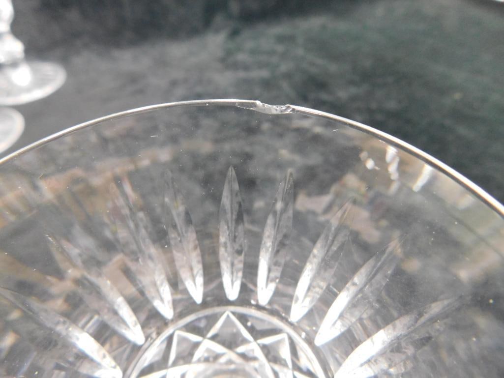 Waterford Crystal - 8-5" White Wine Glasses - Tramore Pattern - 6